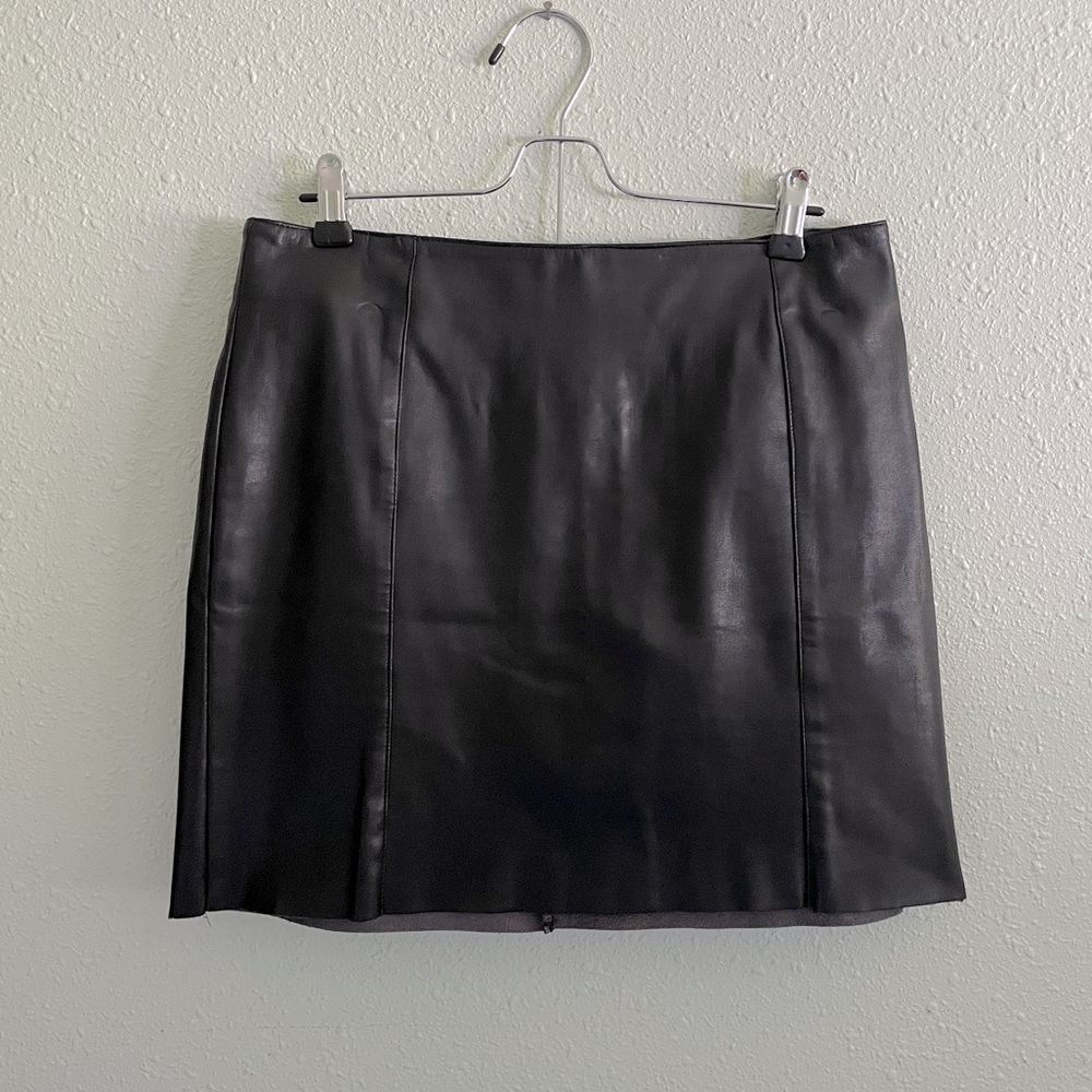 Pleather Mini Skirt